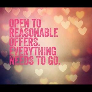 Accepting all reasonable offers!!!